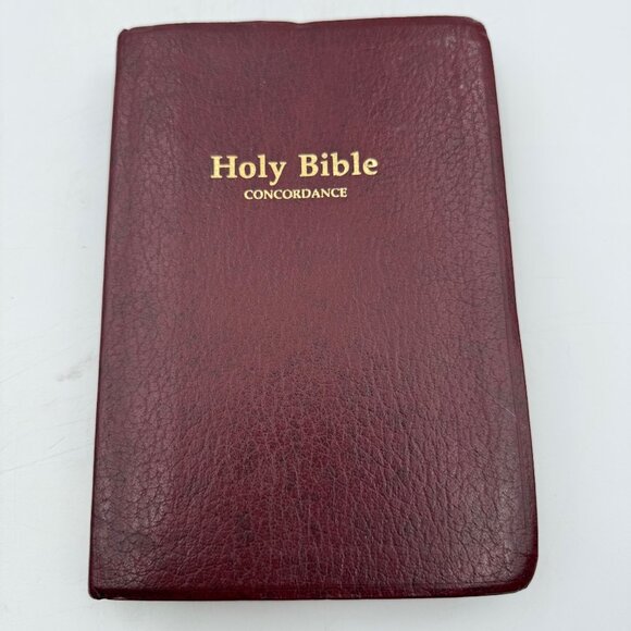 Holy Bible Concordance KJV Red Letter Edition 1973 Red Cover Word Aflame Press - Picture 1 of 12